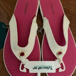 Tidewater white thong sandals - 8